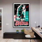 poster del film vintage godzilla
