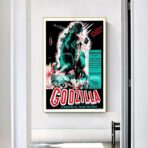poster del film vintage godzilla
