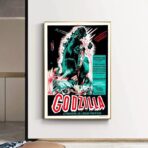 poster del film vintage godzilla