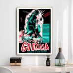 poster del film vintage godzilla