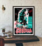 poster del film vintage godzilla
