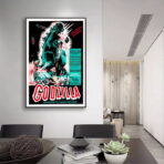 poster del film vintage godzilla