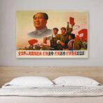 poster di propaganda di shanghai fine arts 1969