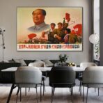 poster di propaganda di shanghai fine arts 1969