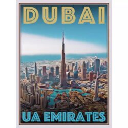 poster dubai vintage 2