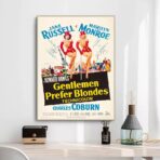 locandina del film gli uomini preferiscono le bionde