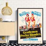 locandina del film gli uomini preferiscono le bionde