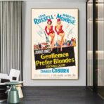 locandina del film gli uomini preferiscono le bionde