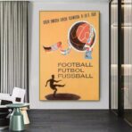 poster di calcio vintage 1