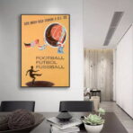 poster di calcio vintage 1