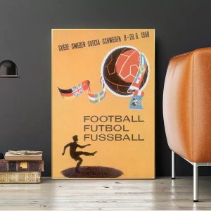 poster di calcio vintage 1
