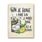poster di gin tonic