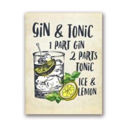 poster di gin tonic