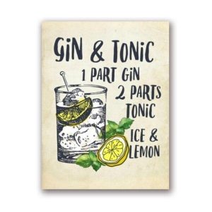poster di gin tonic