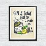 poster di gin tonic