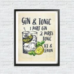 poster di gin tonic