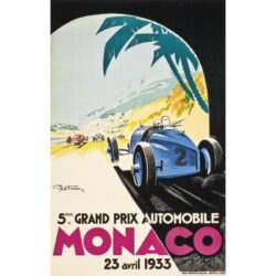 poster gran premio monaco 1933