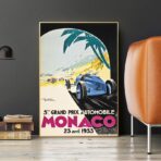 poster gran premio monaco 1933