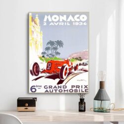 poster grand prix monaco vintage 2