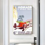 poster grand prix monaco vintage 2
