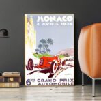 poster grand prix monaco vintage 2