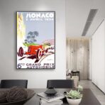 poster grand prix monaco vintage 2