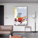 poster grand prix monaco vintage 2