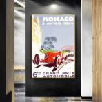 poster grand prix monaco vintage 2