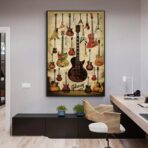 poster chitarra vintage