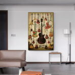 poster chitarra vintage