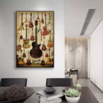 poster chitarra vintage