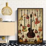 poster chitarra vintage