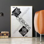 poster vintage br hermes