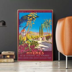 poster hyeres vintage 2