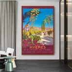 poster hyeres vintage 2