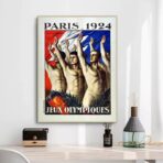 poster vintage dei giochi olimpici 1
