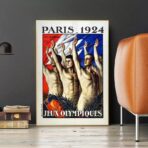 poster vintage dei giochi olimpici 1