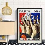 poster vintage dei giochi olimpici 1