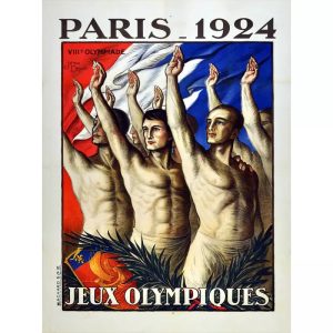 poster vintage dei giochi olimpici 1