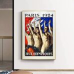 poster vintage dei giochi olimpici 1