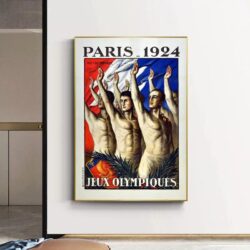 poster vintage dei giochi olimpici 1