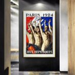poster vintage dei giochi olimpici 1