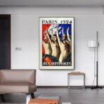 poster vintage dei giochi olimpici 1