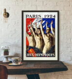 poster vintage dei giochi olimpici 1