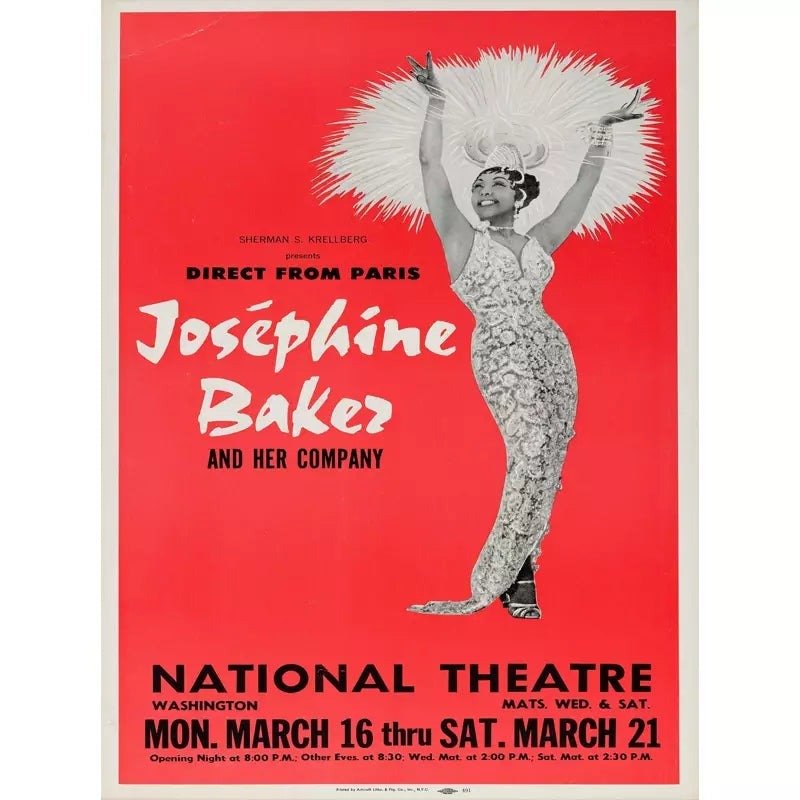 poster josephine baker vintage 2 poster josephine baker vintage 2