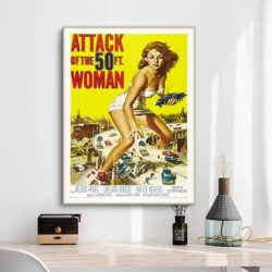 locandina del film lattacco della donna di 50 piedi