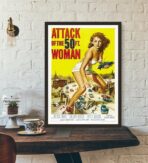 locandina del film lattacco della donna di 50 piedi