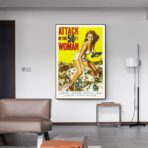 locandina del film lattacco della donna di 50 piedi