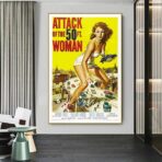 locandina del film lattacco della donna di 50 piedi