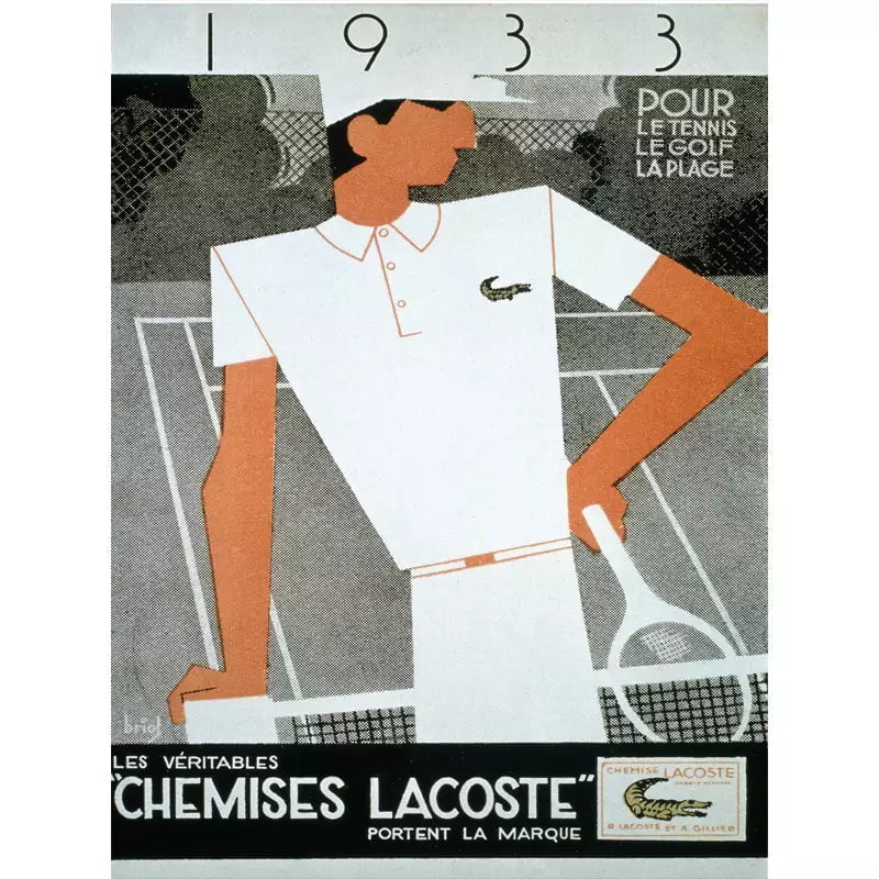 poster lacoste vintage poster lacoste vintage